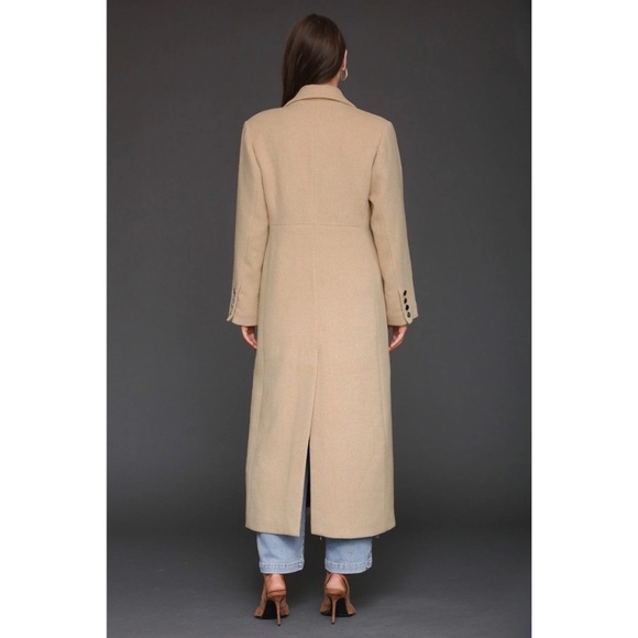 AVEC LES FILLES STRONG SHOULDER HOURGLASS MAXI COAT - Picture 5 of 5